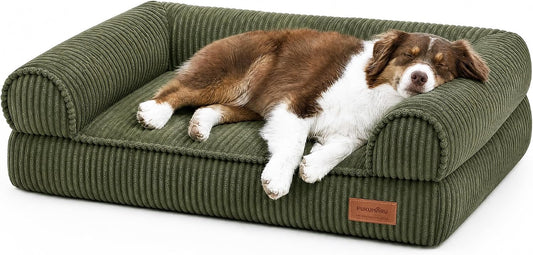 Cute Dog Bed, Thickened Orthopedic Dog Sofa, Waterproof&Washable